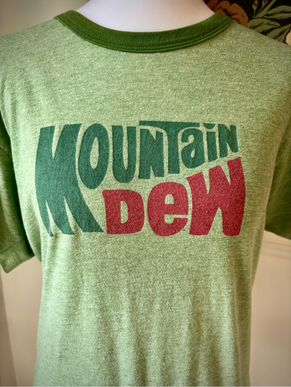 Mountain Dew Graphic Ringer Tee Y2K Indie Retro Promo Shirt - Picture 5 of 10